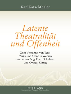 cover image of Latente Theatralitaet und Offenheit